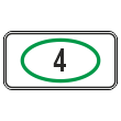 Дорожный знак 8.25 «Экологический класс транспортного средства» (металл 0,8 мм, I типоразмер: 300х600 мм, С/О пленка: тип А инженерная)